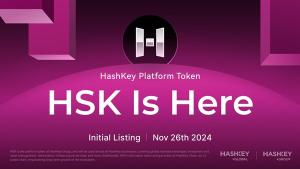 HashKey Global Announces Initial Listing of HSK, the HashKey Platform Token